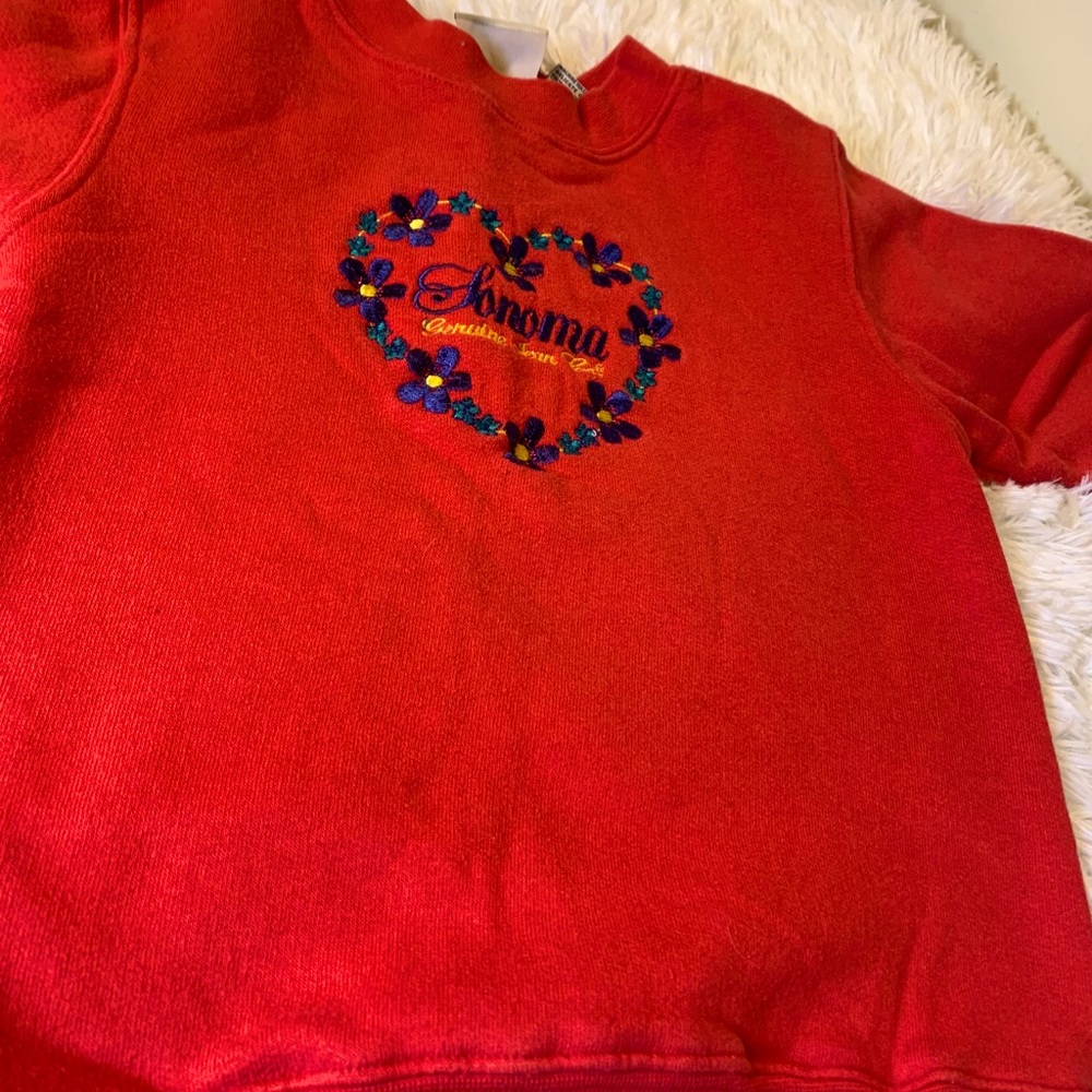 Sweatshirt vintage Sonoma with flowers